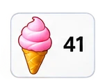 Belohnungskarte: ein Eis für 41 Punkte